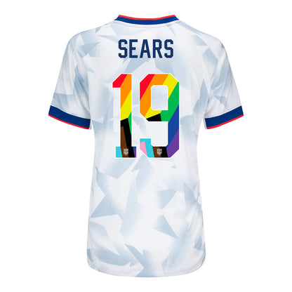 Women's Nike USWNT 2025 Pride Personalized Brilliant Home Stadium Jersey