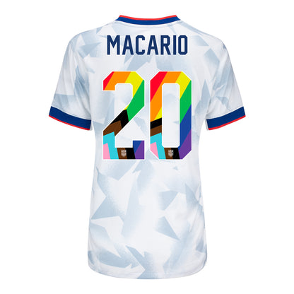 Women's Nike USWNT 2025 Pride Personalized Brilliant Home Stadium Jersey