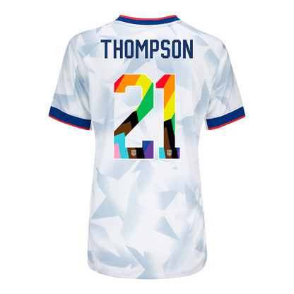 Women's Nike USWNT 2025 Pride Personalized Brilliant Home Stadium Jersey