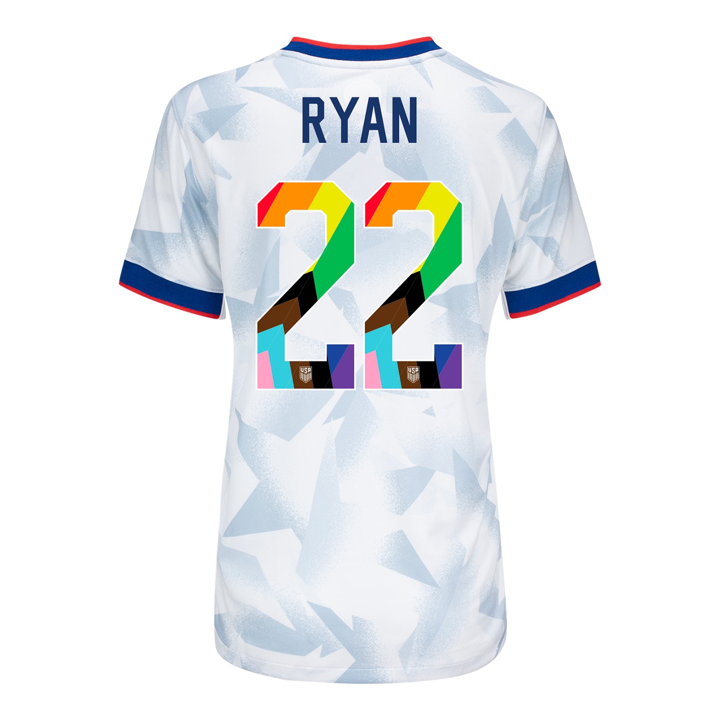 Women's Nike USWNT 2025 Pride Personalized Brilliant Home Stadium Jersey