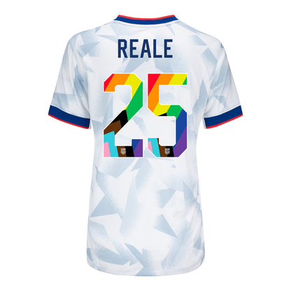 Women's Nike USWNT 2025 Pride Personalized Brilliant Home Stadium Jersey