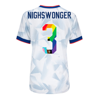 Women's Nike USWNT 2025 Pride Personalized Brilliant Home Stadium Jersey