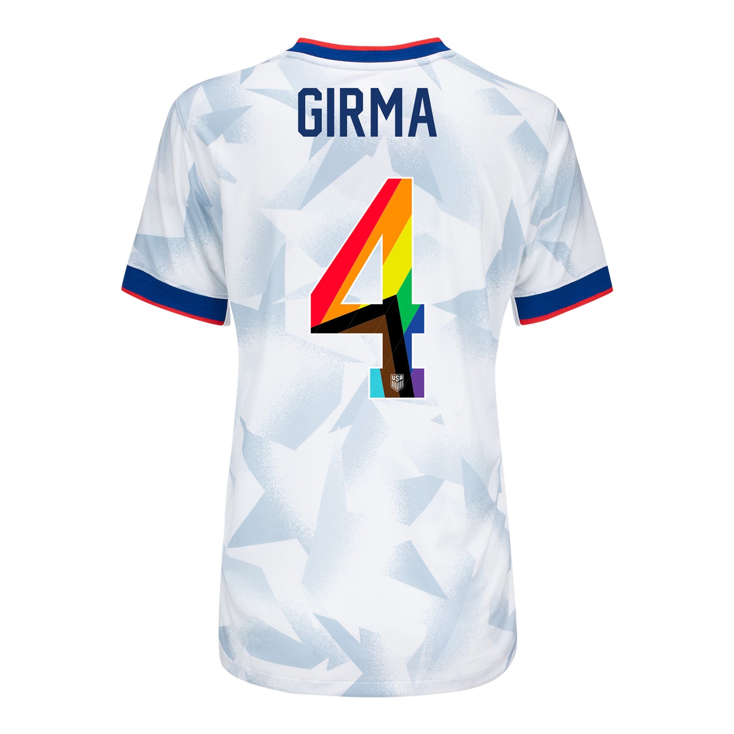 Women's Nike USWNT 2025 Pride Personalized Brilliant Home Stadium Jersey