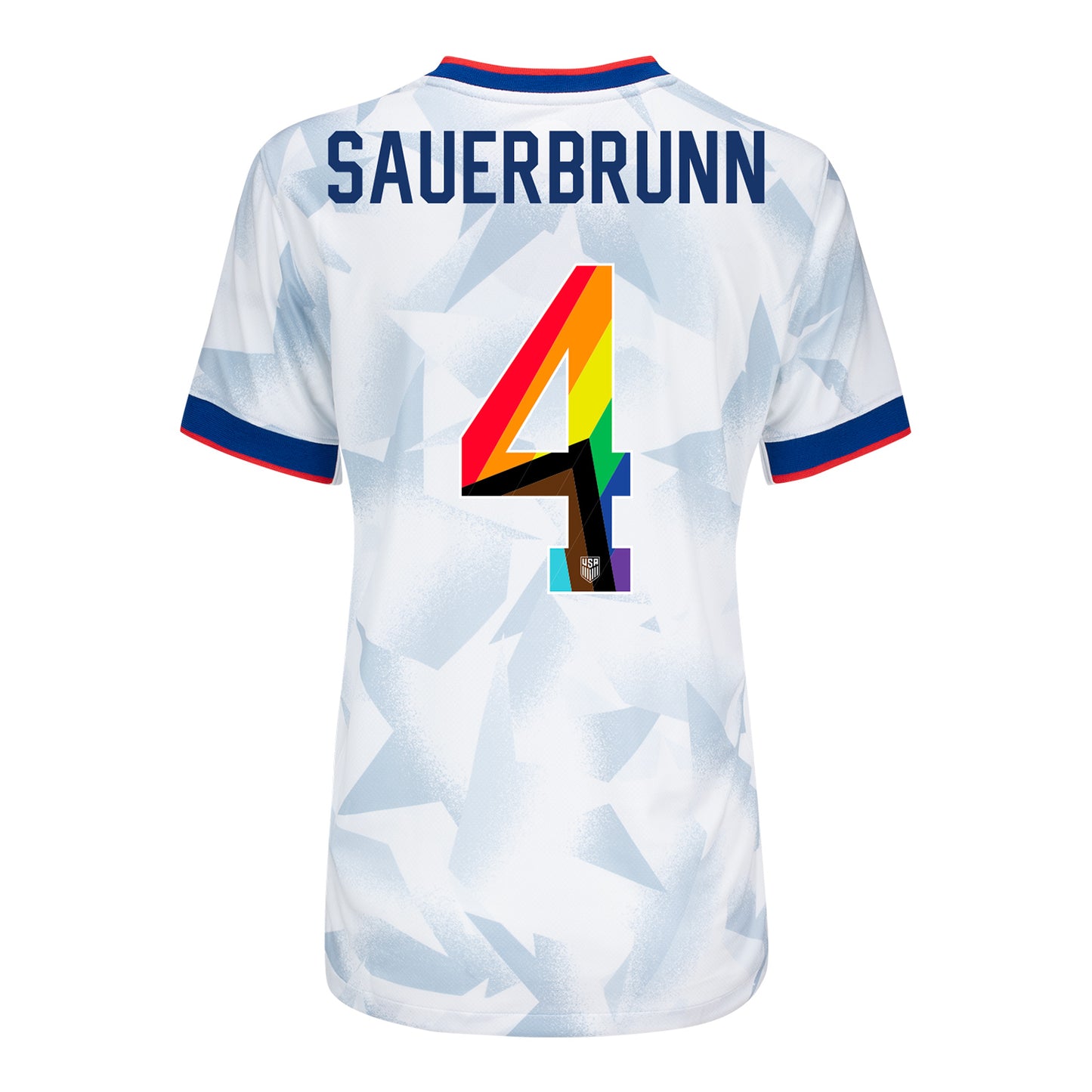 Women's Nike USWNT 2025 Pride Personalized Brilliant Home Stadium Jersey