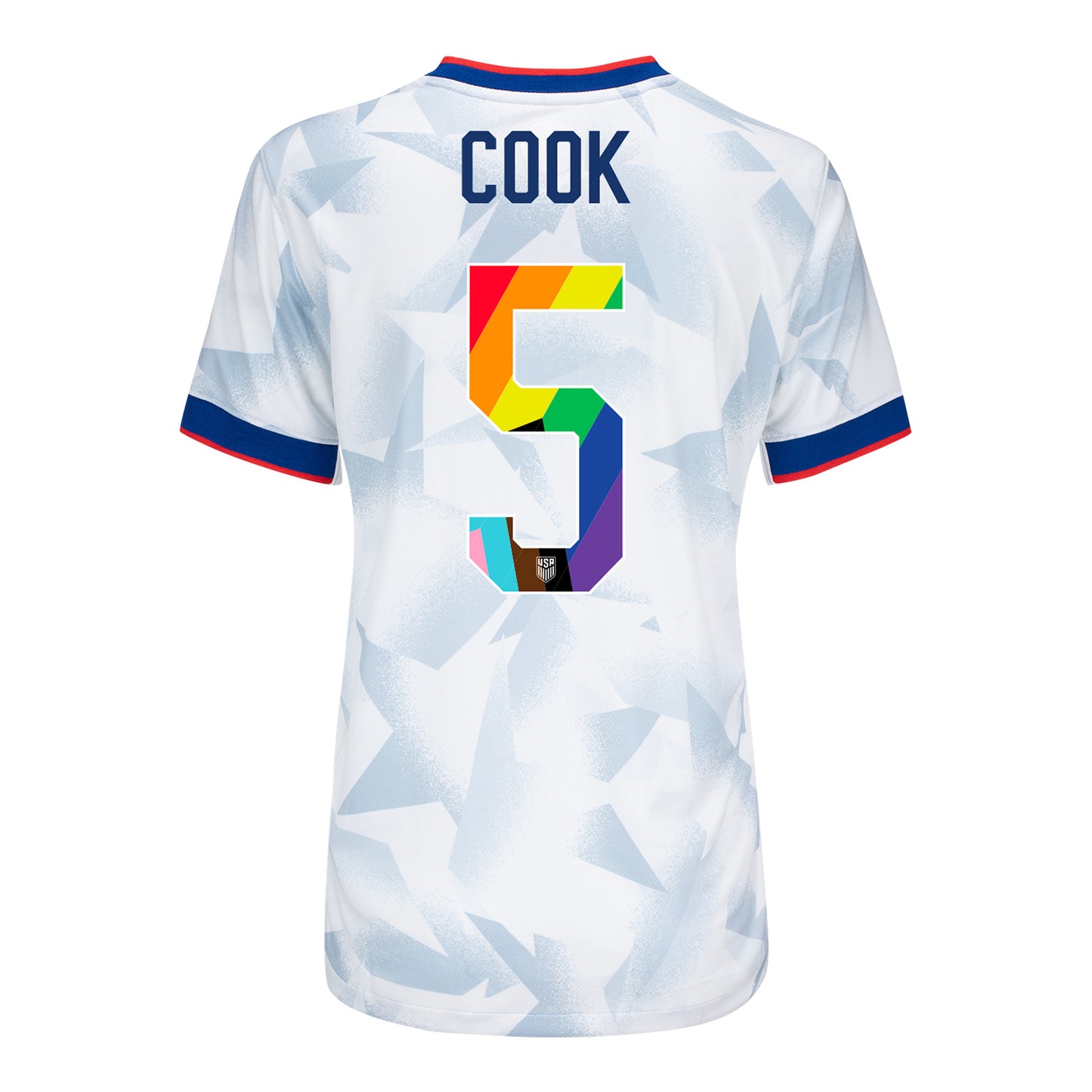 Women's Nike USWNT 2025 Pride Personalized Brilliant Home Stadium Jersey