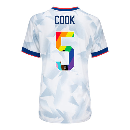 Women's Nike USWNT 2025 Pride Personalized Brilliant Home Stadium Jersey