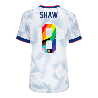 Women's Nike USWNT 2025 Pride Personalized Brilliant Home Stadium Jersey