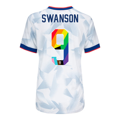 Women's Nike USWNT 2025 Pride Personalized Brilliant Home Stadium Jersey