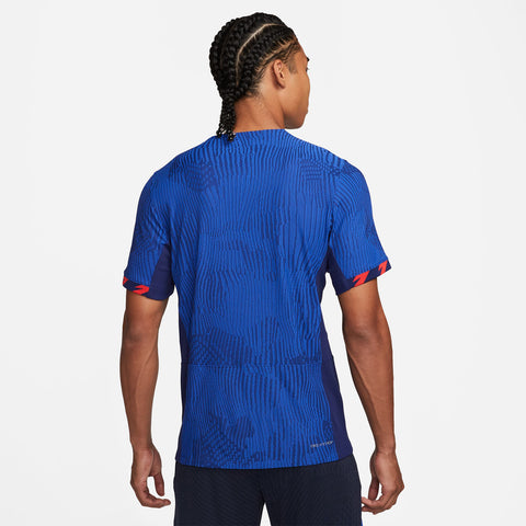 Men's Nike USWNT 2023 Away Match Jersey in Blue - Back View