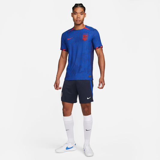 Men's Nike USWNT 2023 Away Match Jersey in Blue - Front View
