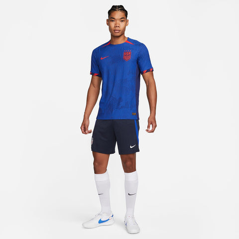 Men's Nike USWNT 2023 Away Match Jersey in Blue - Front View