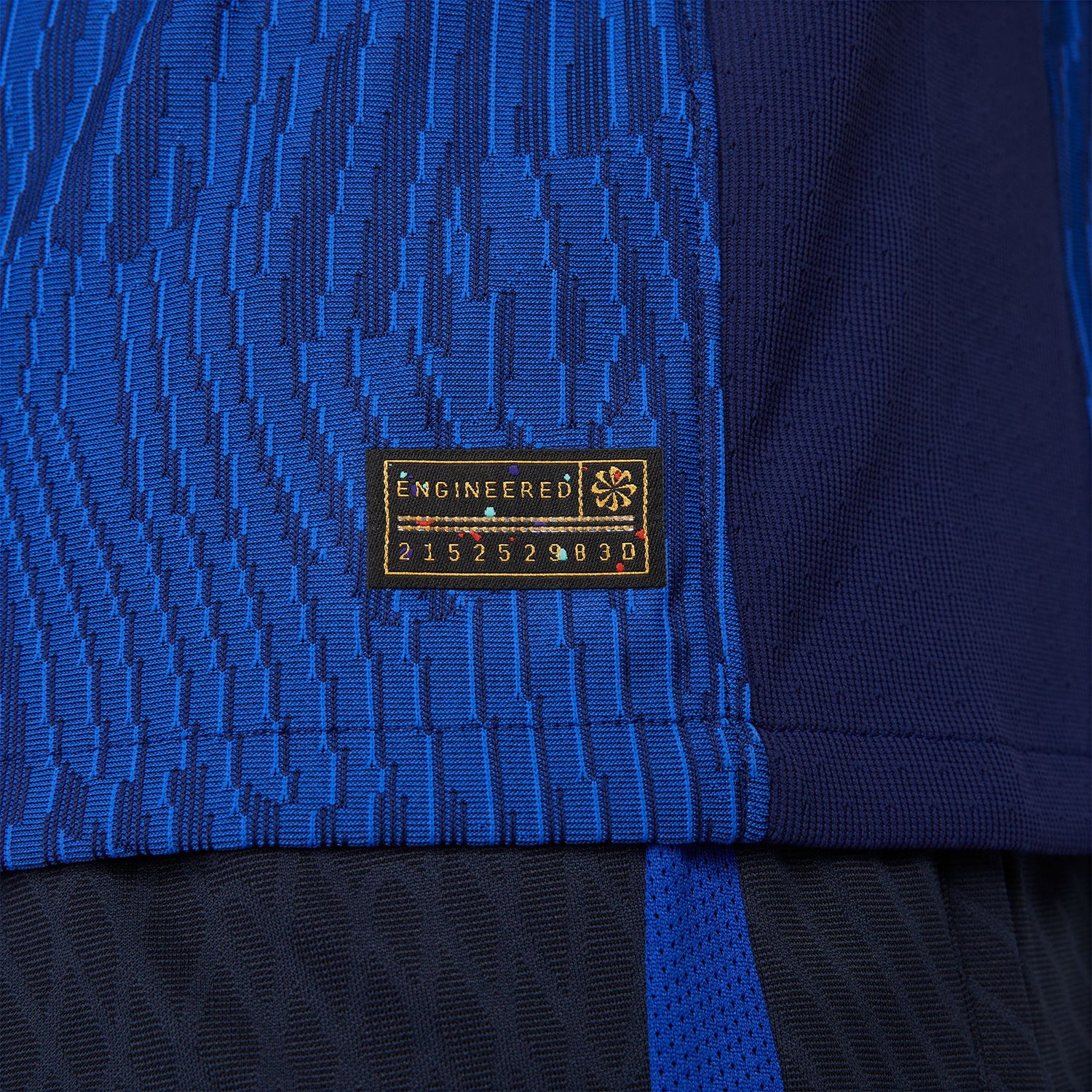 Men's Nike USWNT 2023 Away Match Jersey in Blue - Detailed View