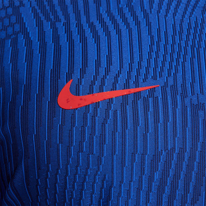 Men's Nike USWNT 2023 Away Match Jersey in Blue - Nike Logo View