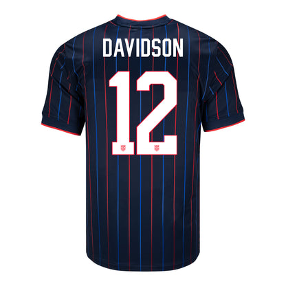 Men's Nike USWNT 2025 Personalized Heartbeat Away Stadium Jersey