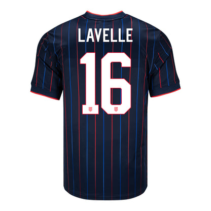 Men's Nike USWNT 2025 Personalized Heartbeat Away Stadium Jersey