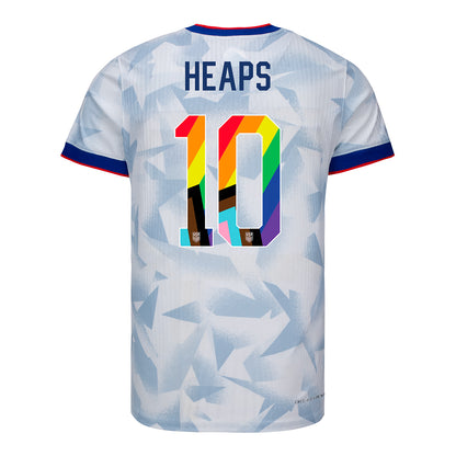 Men's Nike USWNT 2025 Pride Personalized Brilliant Home Match Jersey