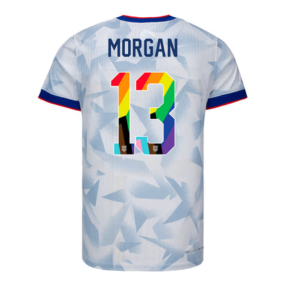 Men's Nike USWNT 2025 Pride Personalized Brilliant Home Match Jersey