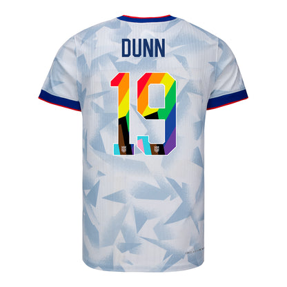 Men's Nike USWNT 2025 Pride Personalized Brilliant Home Match Jersey