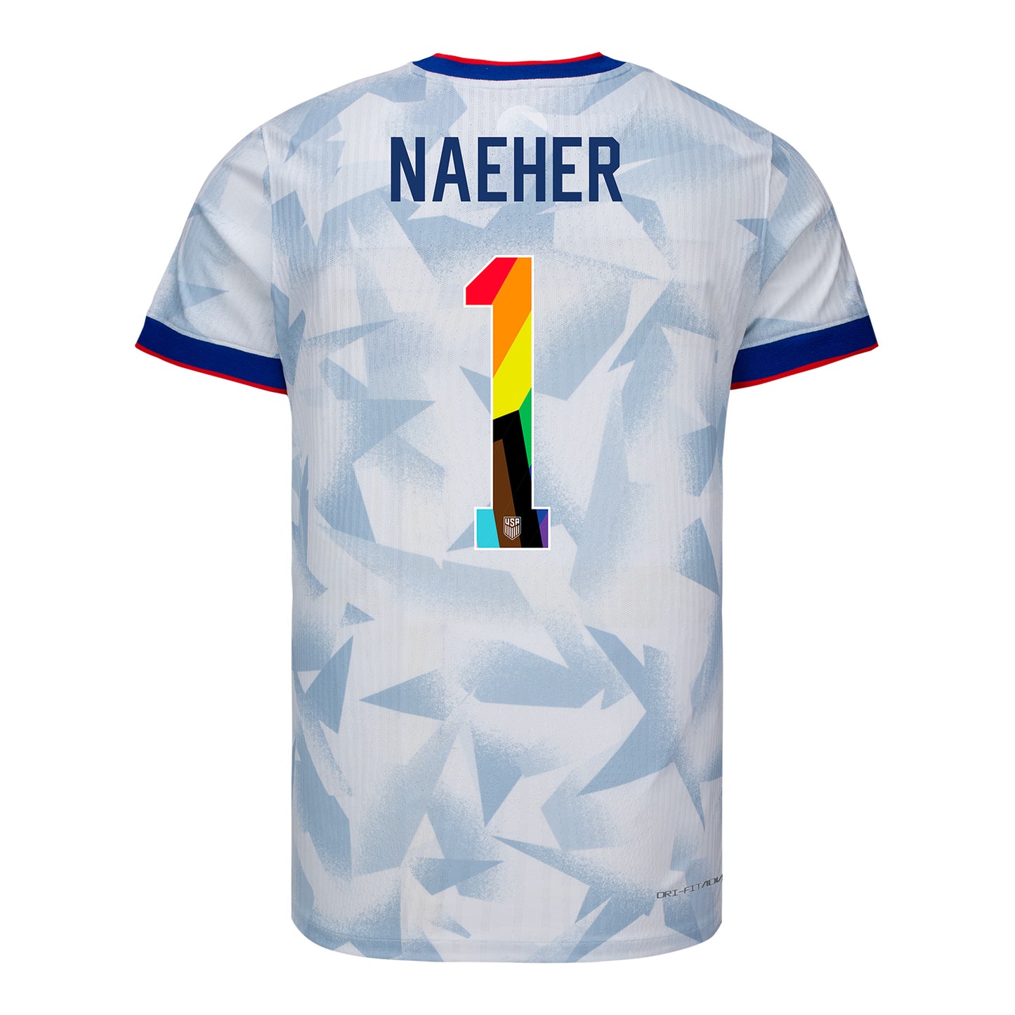 Men's Nike USWNT 2025 Pride Personalized Brilliant Home Match Jersey