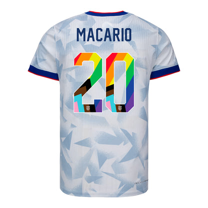 Men's Nike USWNT 2025 Pride Personalized Brilliant Home Match Jersey
