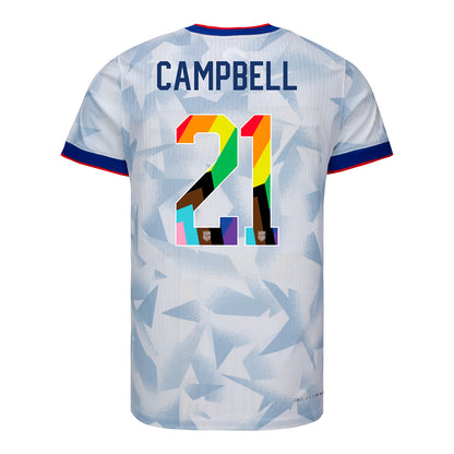 Men's Nike USWNT 2025 Pride Personalized Brilliant Home Match Jersey