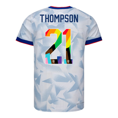 Men's Nike USWNT 2025 Pride Personalized Brilliant Home Match Jersey