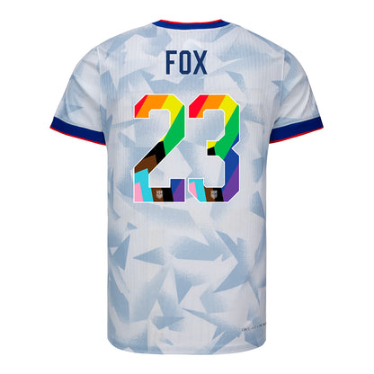 Men's Nike USWNT 2025 Pride Personalized Brilliant Home Match Jersey