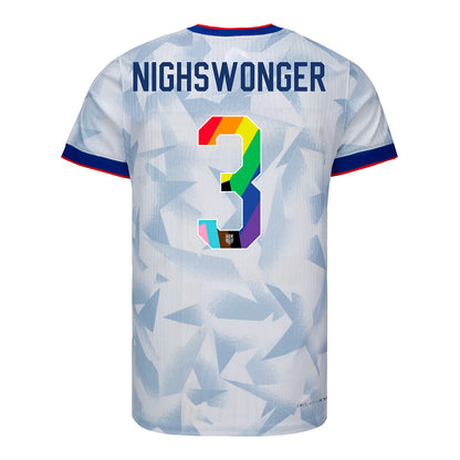 Men's Nike USWNT 2025 Pride Personalized Brilliant Home Match Jersey