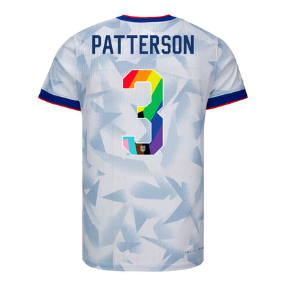 Men's Nike USWNT 2025 Pride Personalized Brilliant Home Match Jersey