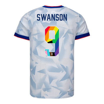 Men's Nike USWNT 2025 Pride Personalized Brilliant Home Match Jersey