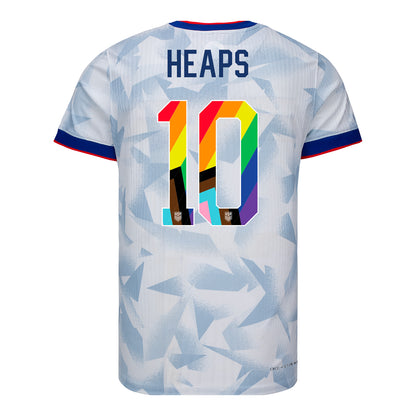 Men's Nike USWNT 2025 Pride Personalized Brilliant Home Match Jersey