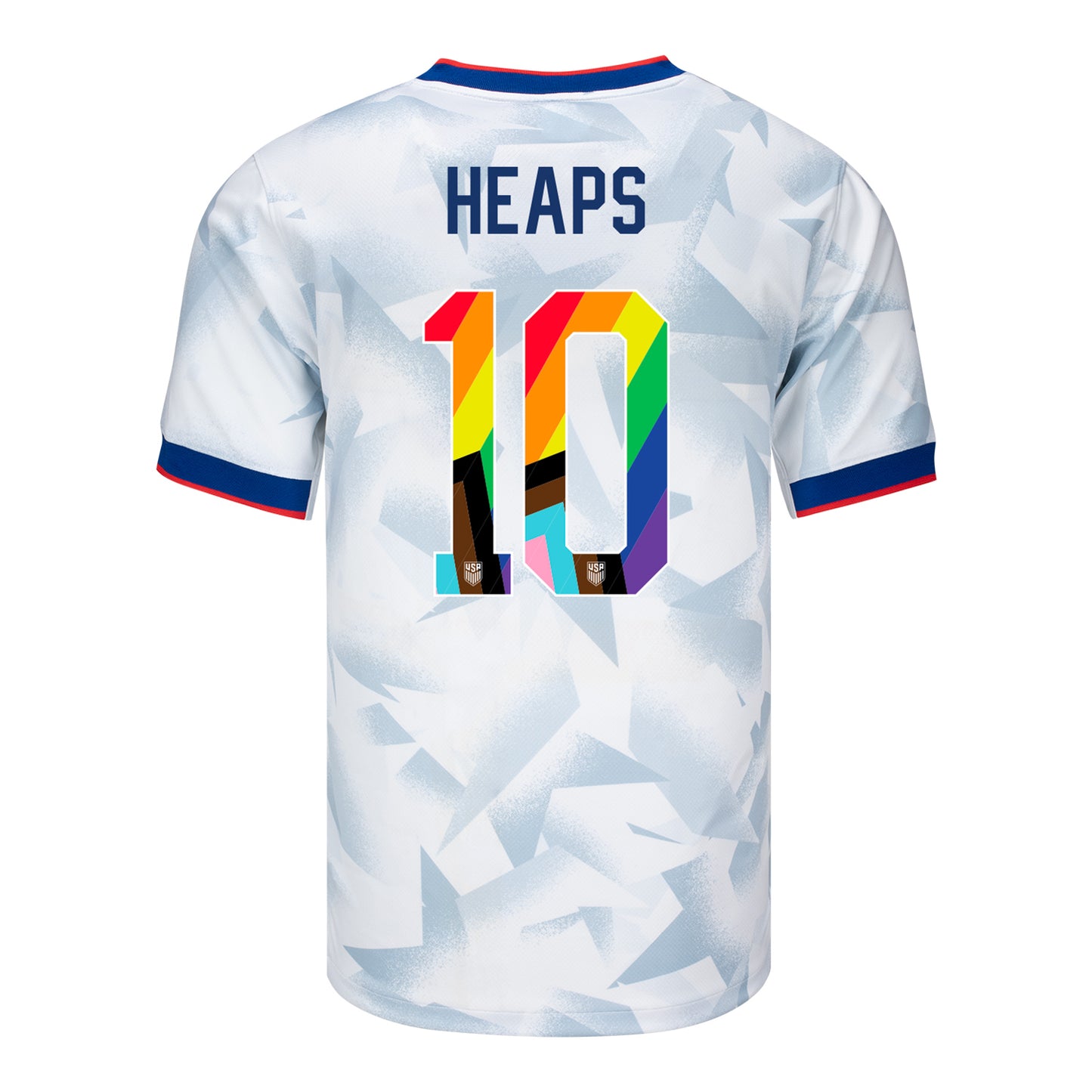 Men's Nike USWNT 2025 Pride Personalized Brilliant Home Stadium Jersey