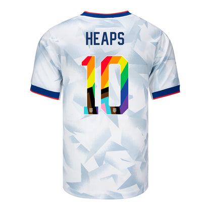 Men's Nike USWNT 2025 Pride Personalized Brilliant Home Stadium Jersey