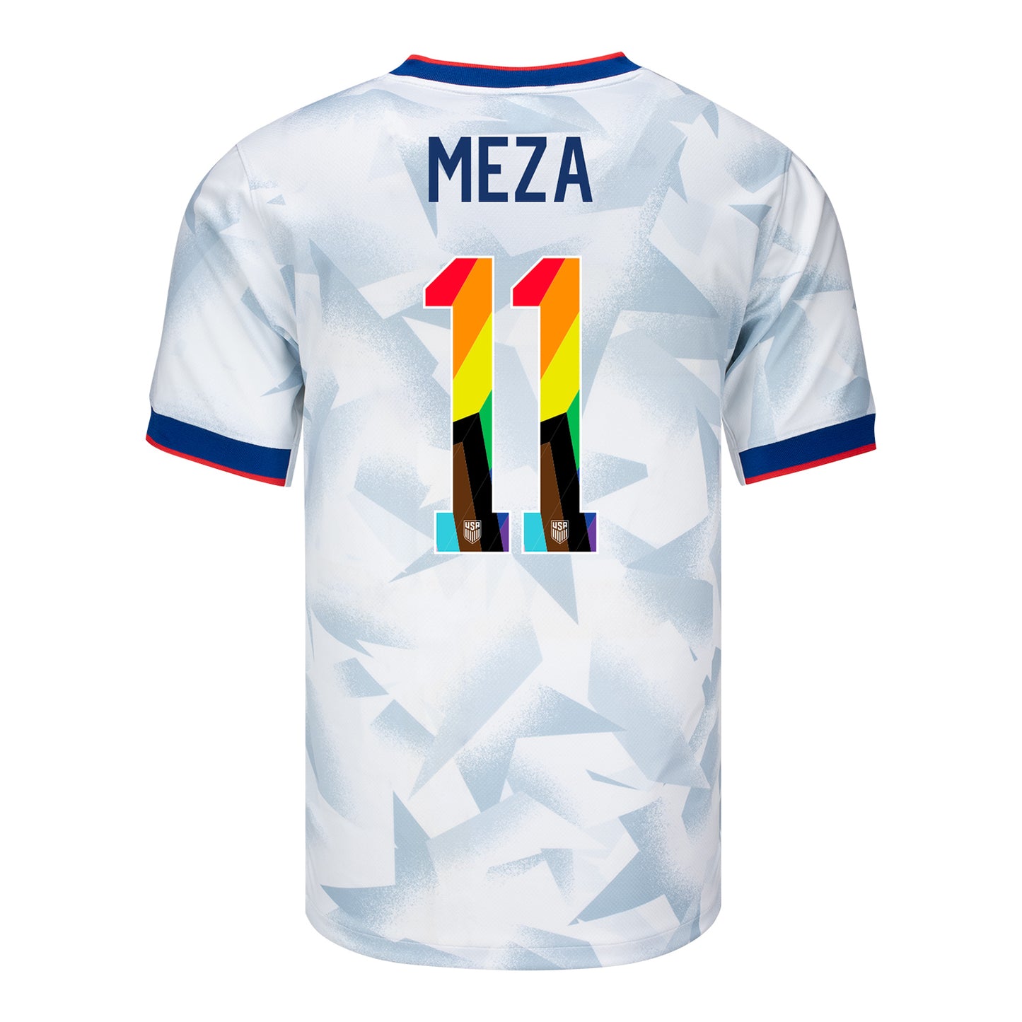 Men's Nike USWNT 2025 Pride Personalized Brilliant Home Stadium Jersey