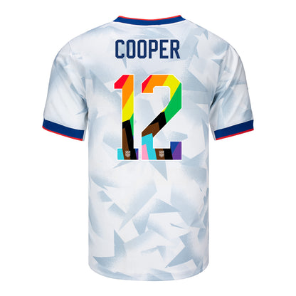 Men's Nike USWNT 2025 Pride Personalized Brilliant Home Stadium Jersey