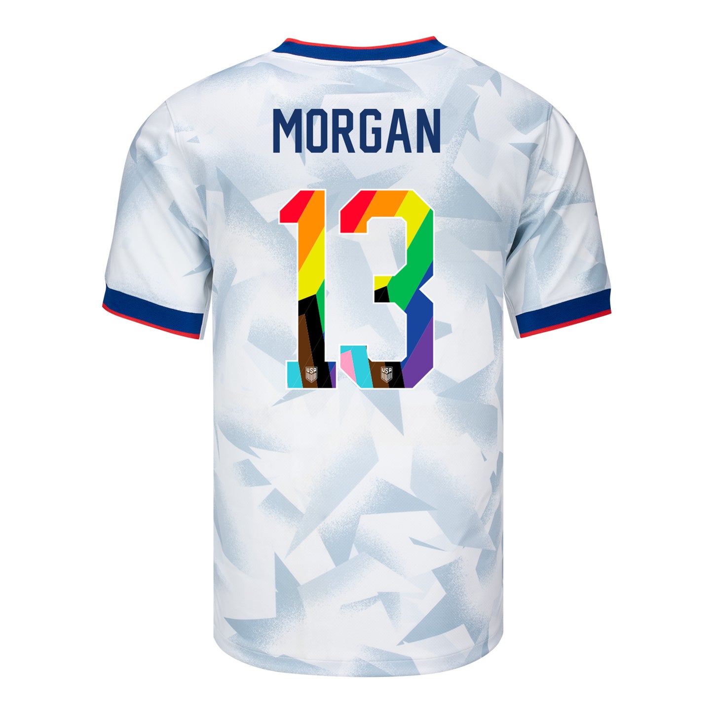 Men's Nike USWNT 2025 Pride Personalized Brilliant Home Stadium Jersey