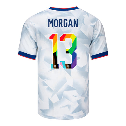 Men's Nike USWNT 2025 Pride Personalized Brilliant Home Stadium Jersey