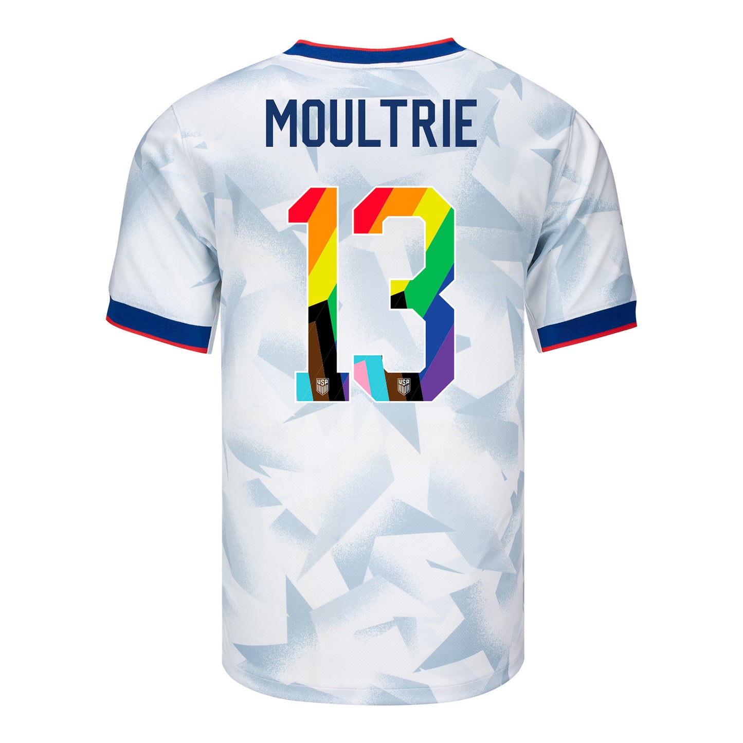 Men's Nike USWNT 2025 Pride Personalized Brilliant Home Stadium Jersey