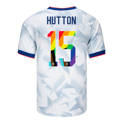 Men's Nike USWNT 2025 Pride Personalized Brilliant Home Stadium Jersey