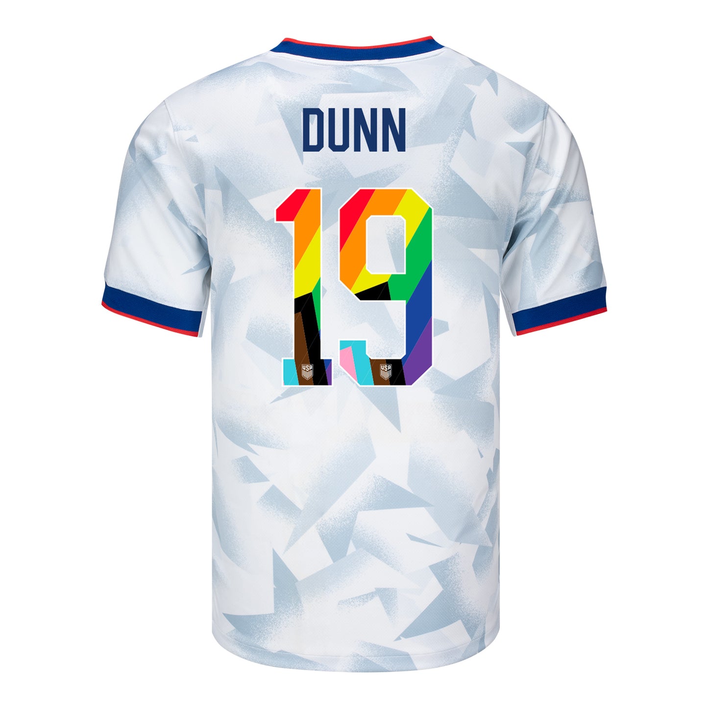 Men's Nike USWNT 2025 Pride Personalized Brilliant Home Stadium Jersey