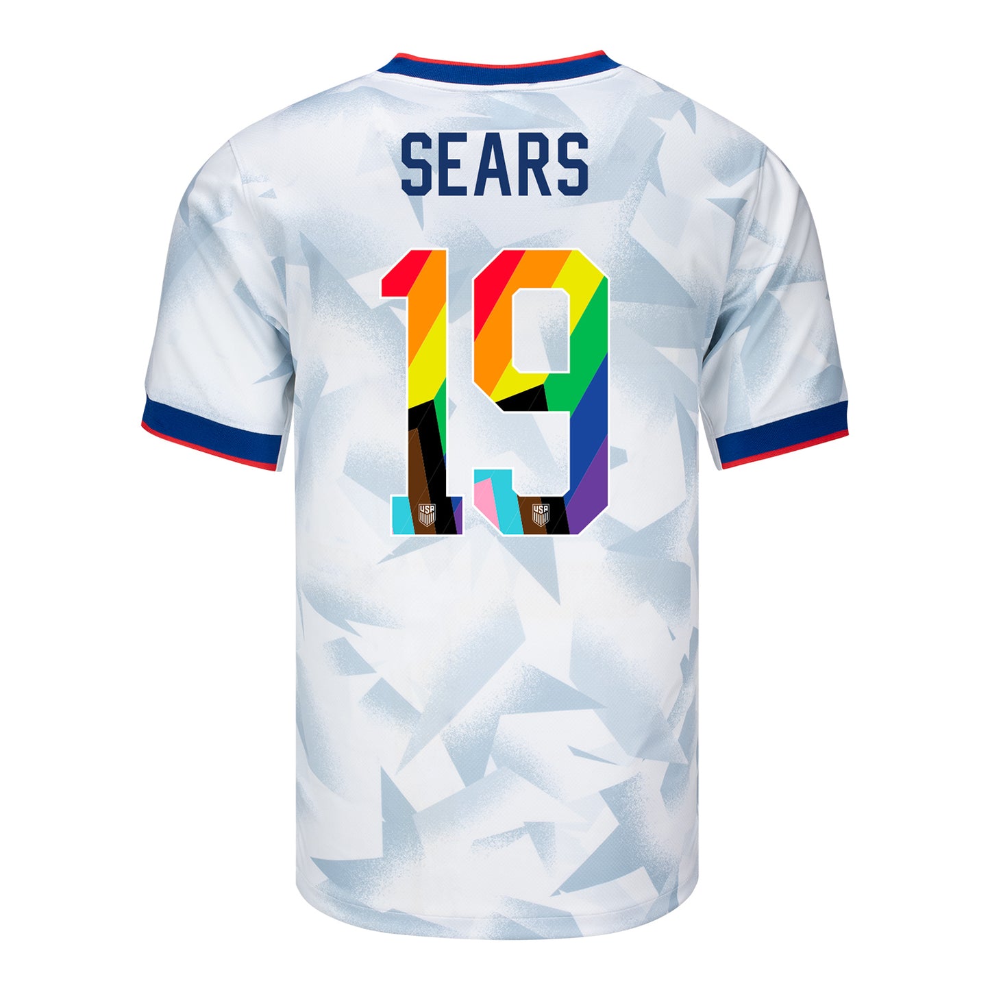 Men's Nike USWNT 2025 Pride Personalized Brilliant Home Stadium Jersey