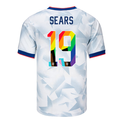 Men's Nike USWNT 2025 Pride Personalized Brilliant Home Stadium Jersey