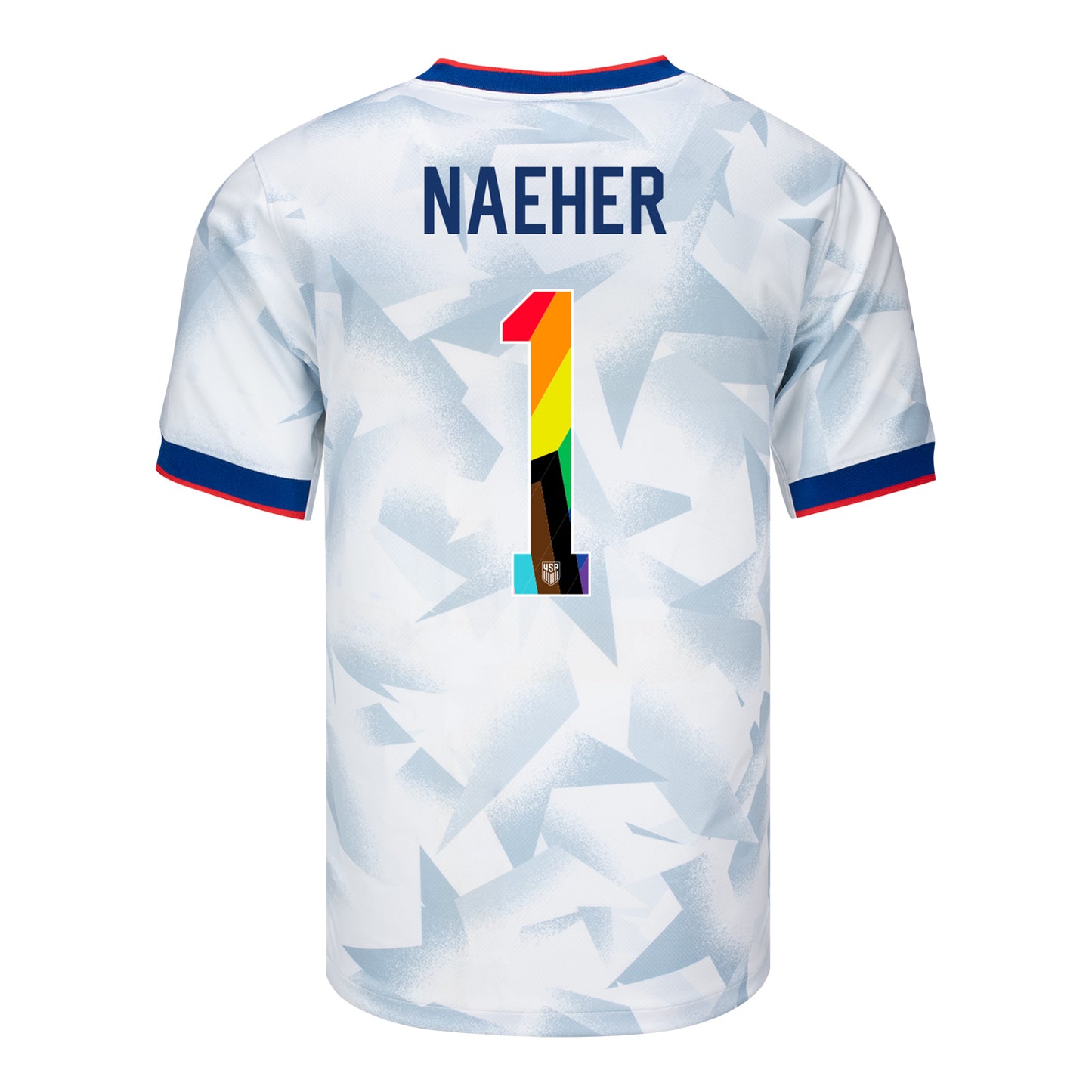 Men's Nike USWNT 2025 Pride Personalized Brilliant Home Stadium Jersey