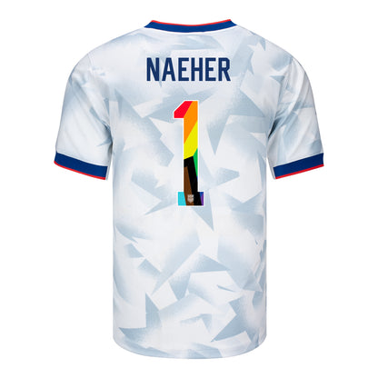 Men's Nike USWNT 2025 Pride Personalized Brilliant Home Stadium Jersey