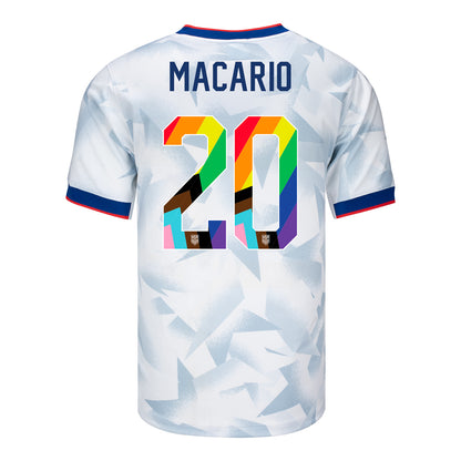Men's Nike USWNT 2025 Pride Personalized Brilliant Home Stadium Jersey