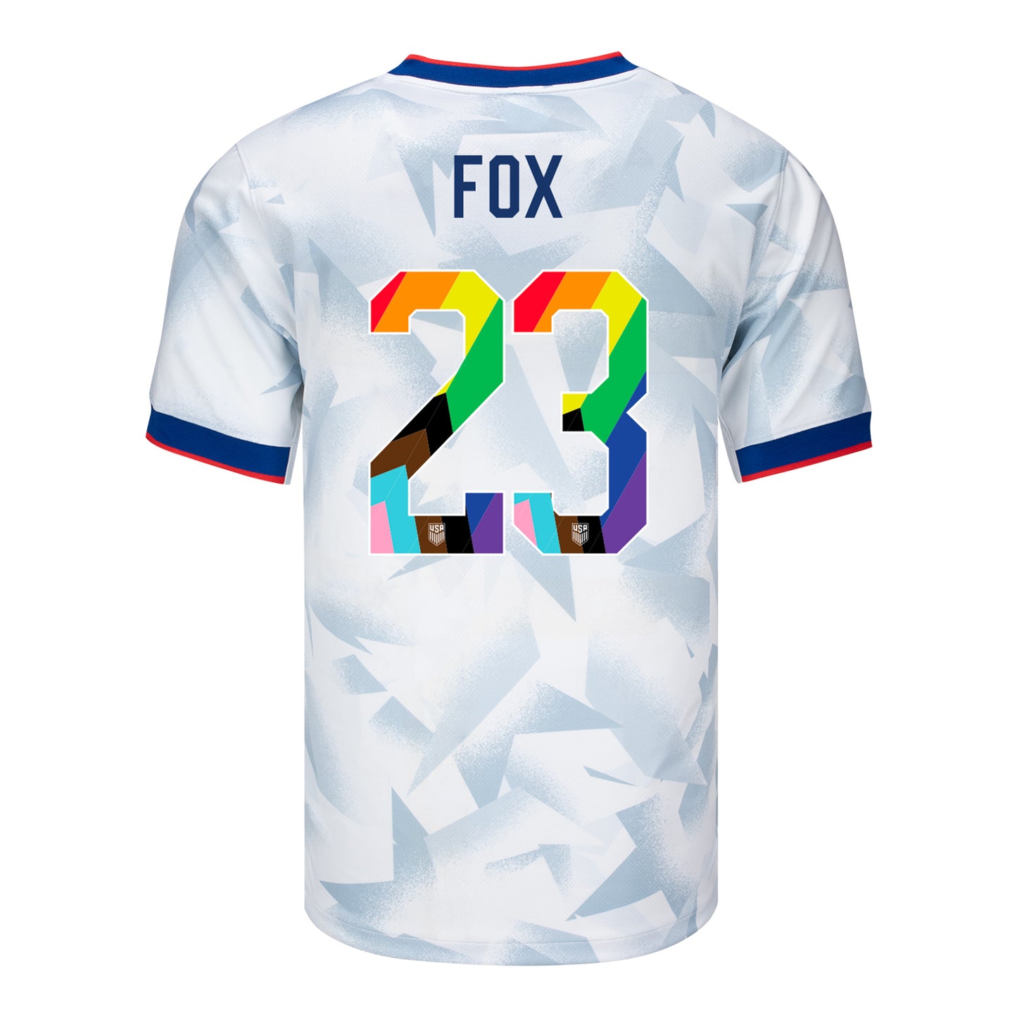 Men's Nike USWNT 2025 Pride Personalized Brilliant Home Stadium Jersey