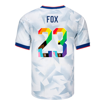 Men's Nike USWNT 2025 Pride Personalized Brilliant Home Stadium Jersey