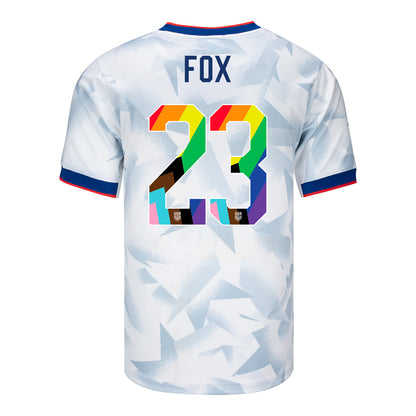 Men's Nike USWNT 2025 Pride Personalized Brilliant Home Stadium Jersey