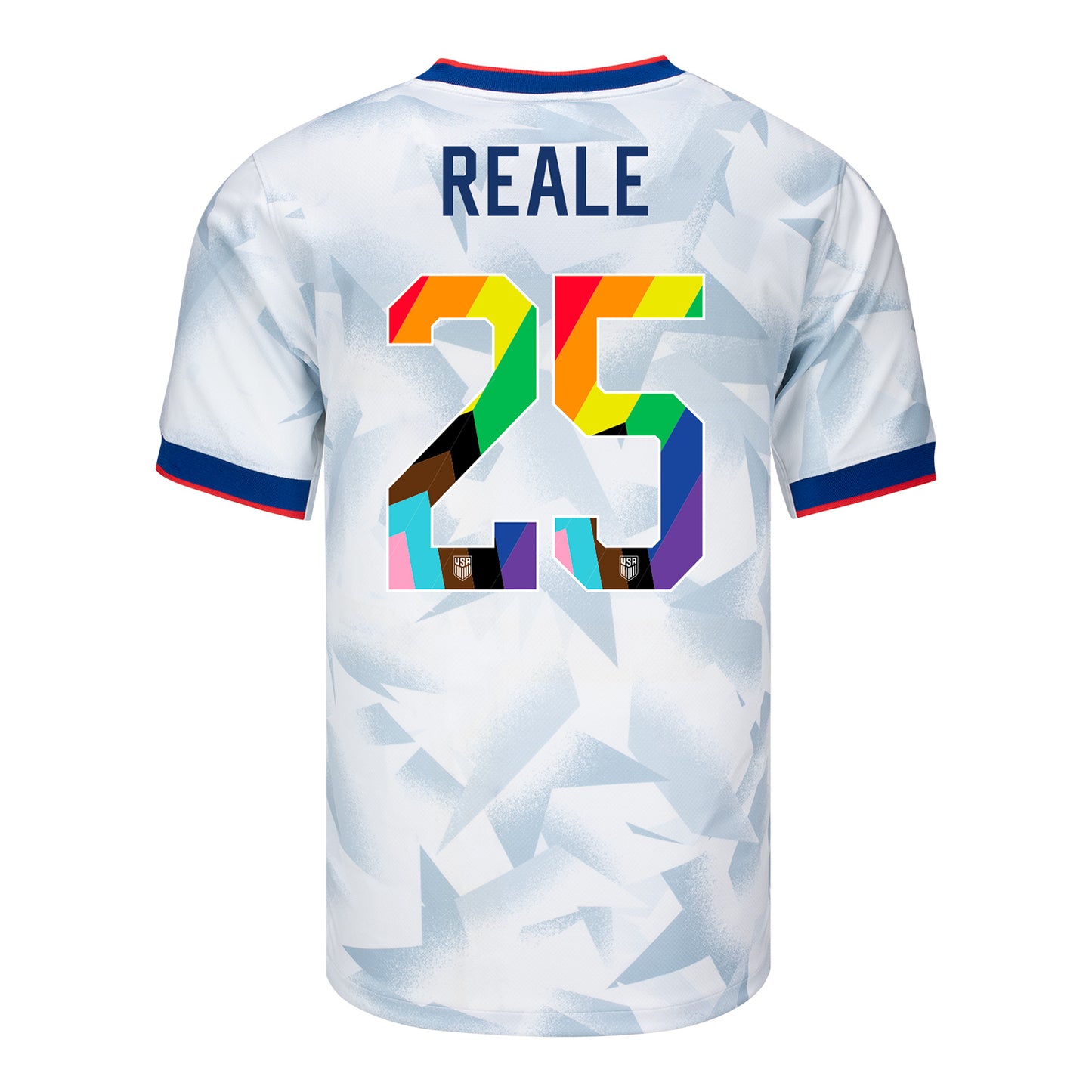 Men's Nike USWNT 2025 Pride Personalized Brilliant Home Stadium Jersey