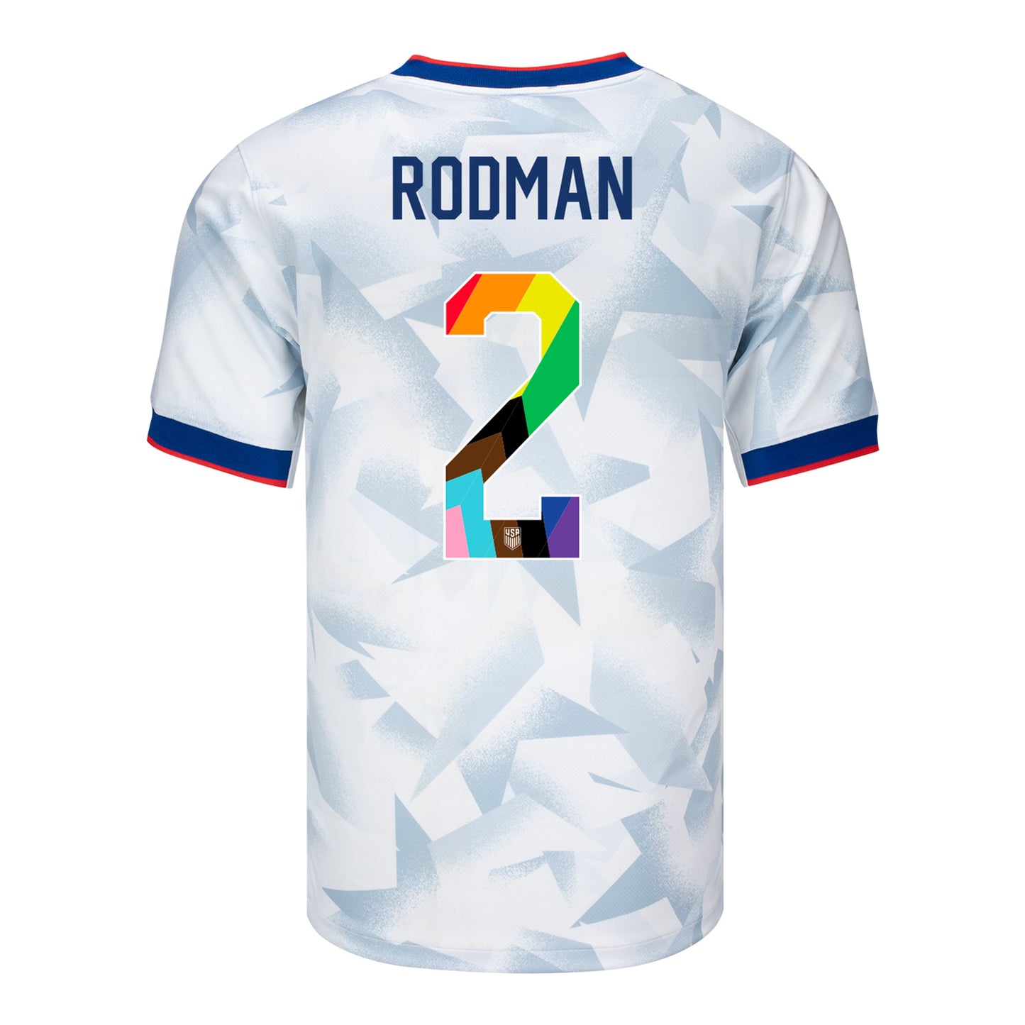 Men's Nike USWNT 2025 Pride Personalized Brilliant Home Stadium Jersey